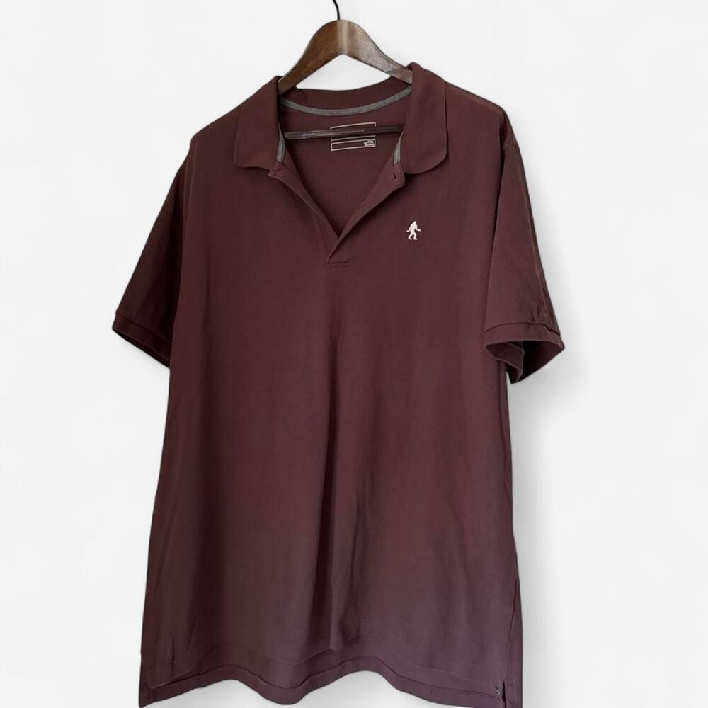 Eddie-bauer Men's Brown and Burgundy Polo-shirts
